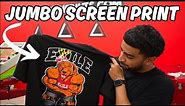 SCREEN PRINTING A Jumbo 7 Color Design | Step By Step Process