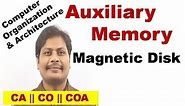 Auxiliary Memory || Magnetic Disk || Secondary Memory || Secondary Storage devices || CO || CA | COA