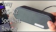 Sony SRS-X2 Bluetooth Speakers Review