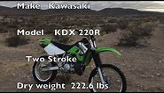 Kawasaki KDX 220 First ride and Handle Bar talk.