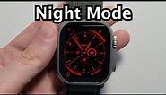 Apple Watch Ultra How to Activate Night Mode
