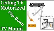 Boost Industries CM-3270M Motorized Flip Down TV Ceiling Mount for SONY, LG, Samsung QLED, LED TVs