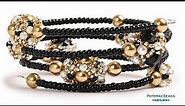 Elegant Beaded Beads on Memory Wire Bracelet - DIY Jewelry Making Tutorial by PotomacBeads
