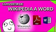 Formato presentable 2019 - Wikipedia a Word