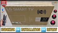 LG 32LQ570BPSA 2022 || 32 inch HD ThinQ WebOS Smart Tv Unboxing And Review || Complete Remote Demo