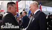 Vladimir Putin welcomes Kim Jong-un to the Vostochny cosmodome