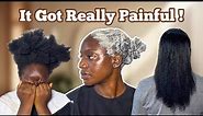 IMPULSIVELY RELAXED MY NATURAL 4C HAIR AFTER 7 YEARS! | Step By Step How to Relax Your Hair at Home