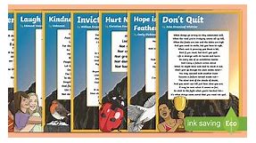 Inspirational Poems for Children Display Pack