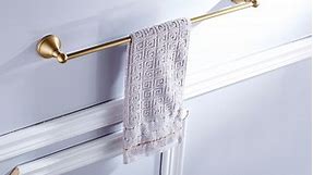 Leyden Antique Brass Towel Bar Wall-Mounted