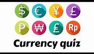 World currency symbols quiz