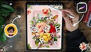 🌺 Designing a Poster using Procreate and Ipad Pro 2022 | Flower Poster Design