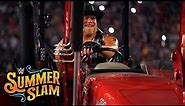 Brock Lesnar drives a tractor to the ring: SummerSlam 2022 (WWE Network Exclusive)