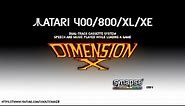 Atari 400/800/XL/XE - Cassette Dual Track system - Dimension X [Synapse Software] 1984