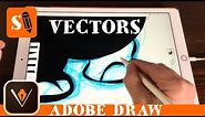 Draw in Vectors in Adobe Draw with Apple Pencil on iPad Pro