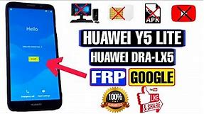 Huawei DRA-LX5 Y5 Lite FRP Unlock/Bypass Google Account Lock 2023 | Huawei Y5 Lite FRP Bypass