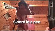 Make Riptide (expandable pen sword from Percy Jackson)
