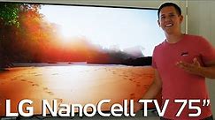 HUGE 75 NANOCELL TV FROM LG! Unboxing & First Impressions