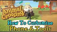 How To Customize Phone Color & Tools (Animal Crossing: New Horizons Guide)