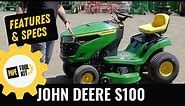 John Deere S100 Riding Lawn Mower Overview