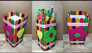Easy DIY | Recycled Material | Pen Holder | Popsicle Stick Crafts | Pen Stand | Craft Ideas