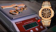 How Much PURE Gold is ACTUALLY in a Patek Philippe? | Nautilus 5711