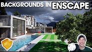 ADDING BACKGROUNDS IN ENSCAPE - Enscape Atmosphere Settings Tutorial