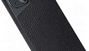 Mous - Protective iPhone 13 Mini Leather Case - Limitless 4.0 - Black Leather - Fully Compatible with Apple's MagSafe