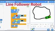 Line Follower Robot Using Scratch Block Coding | Scratch Project | Graphic Project