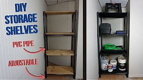 DIY STORAGE SHELVES from PVC - How To Make