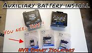 How to install an auxiliary battery with a NVX smart battery isolator