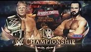 Brock Lesnar Vs Drew MacIntyre full match Wrestle menia 36/WWE Championsd