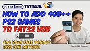 How to Add Large 4GB PS2 Games to FAT32 USB for Free Mcboot | USBUtil Tutorial