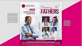 How To Design a CHURCH FLYER: For FATHER'S DAY Conference/Event | Photoshop Tutorial