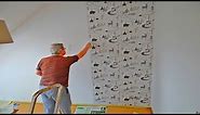 How To Hang Wallpaper With a Drop Match DIY