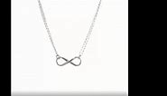 925 Sterling Silver Infinity Symbol 18in Necklace