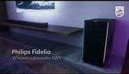Philips Fidelio FW1 Wireless Subwoofer - Crafted to go deeper