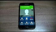 Samsung Galaxy Note GT N7000 incoming call