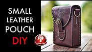 Make Your Own Leather Pouch - DIY Tutorial And Pattern Download