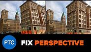 AUTOMATICALLY Fix Perspective Distortions in Photoshop - Automatic Upright in Camera RAW Tutorial