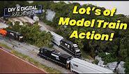 Model Trains In Action. Running My N Scale Model Railroad