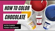 How to color chocolate using candy food coloring