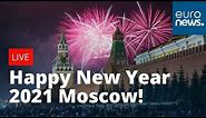 Happy New Year Russia! Moscow welcomes in 2021 with fireworks