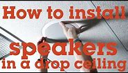 How to install a speaker in a drop-ceiling panel | Crutchfield