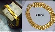 How to make a gold chain bracelet || 18k gold handmade bracelet - K Thea
