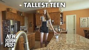 Meet the tallest teen strutting into the Guinness World Records | New York Post