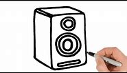 How to Draw a Speaker | Easy Drawing Tutorial for Beginners