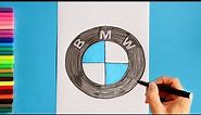 How to draw BMW Logo