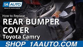 How to Replace Rear Bumper Cover 11-17 Toyota Camry