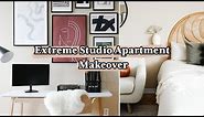 *EXTREME* 500 Sq ft Studio Apartment Makeover | How To Decorate With Beige Walls