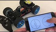 An arduino car controlled with iOS device (by Bluetooth LE)